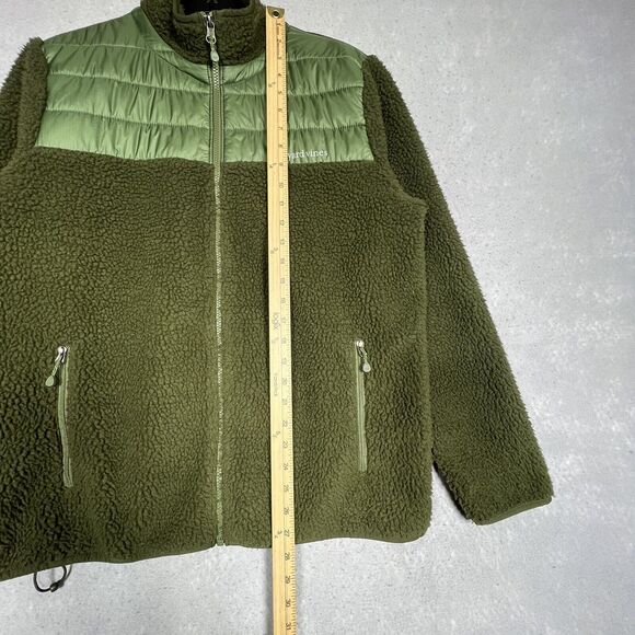 Vineyard Vines Sherpa Jacket Men’s Medium Green Full ZIP Lined - Picture 6 of 11